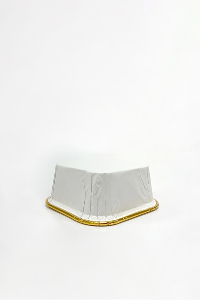 kidspartim Muffin Cake Capsule White-Gold 25 Pieces