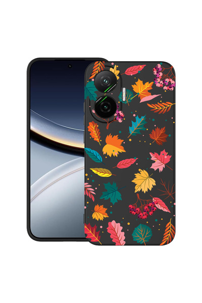 bestcase Θήκη TPU εξαιρετικά λεπτή για Poco F7, Φθινοπωρινά χρώματα - Leafs, ...