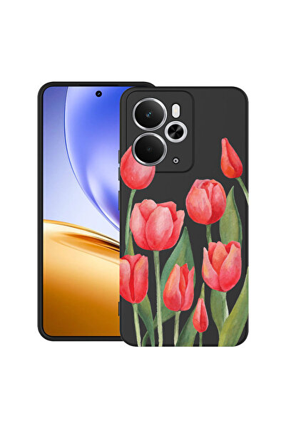 bestcase Carcasă ultrasubțire TPU Mat pentru Realme 14T, Lalele roșii, 205200...