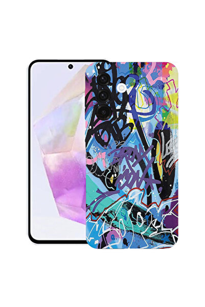 bestcase Carcasă ultra subțire TPU mat pentru Samsung Galaxy S25 FE, Graffiti...