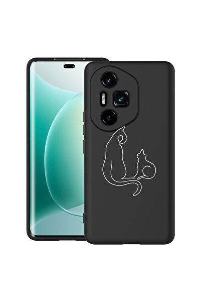 bestcase Carcasă ultra subțire TPU pentru Honor 300 Pro / 300 Ultra, pisică a...