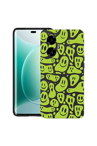 bestcase Carcasă ultra subțire TPU pentru Honor 300, verde acid smiley, 20520...