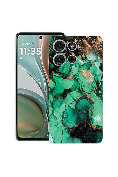 bestcase Carcasă ultra subțire TPU Mat pentru Motorola Edge 50, marmură închi...