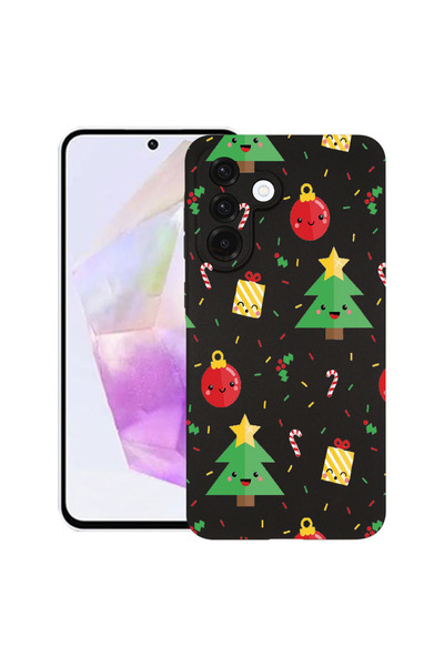 bestcase Ултра тънък TPU матов калъф за Samsung Galaxy S25 FE, Коледна елха, ...