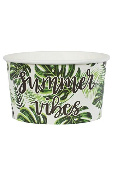 SHOPIENS Set 12 boluri de servit inghetata Shopiens®, din carton, cu model fr...