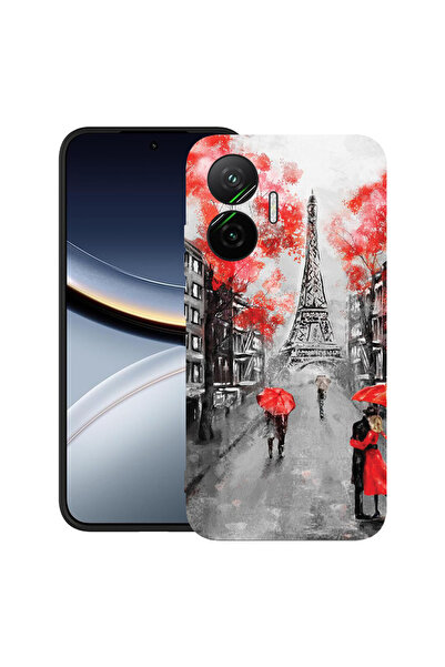 bestcase Carcasă ultra subțire TPU Mat pentru Poco F7, antișoc 1.5MM, Turnul Eiffel din Paris, 2052009 B 1378