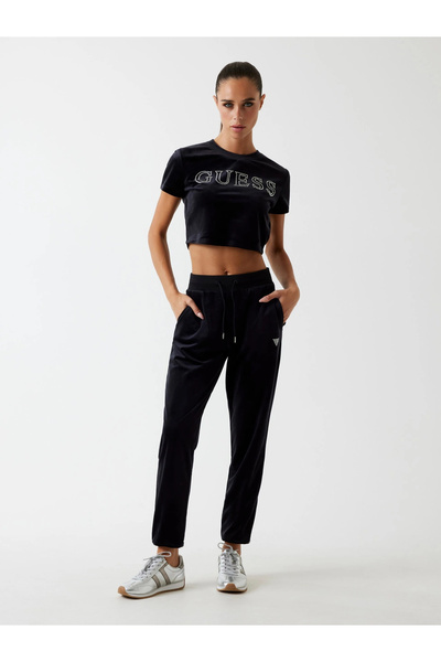 Guess Couture Kadın Siyah Aktif Regular Fit Eşofman Altı V3BB27K0232-JBLK