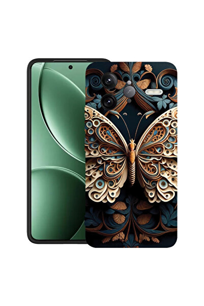 bestcase Carcasă ultra subțire TPU pentru Poco F7 Ultra, model Beauty Butterf...