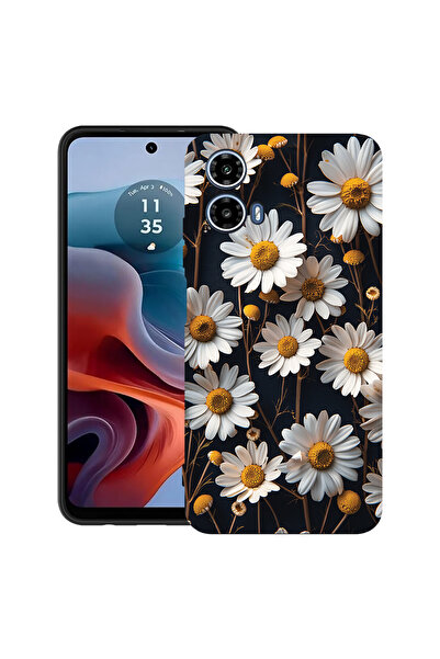 bestcase Carcasă ultra subțire din TPU pentru Motorola Moto G45, 3D Daisy, 20...