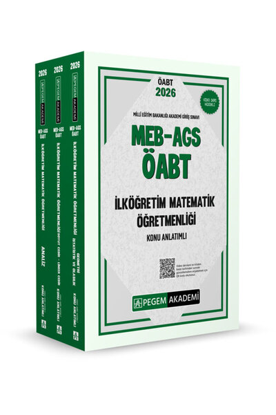 Pegem Akademi Yayıncılık 2026 MEB AGS ÖABT İlköğretim Matematik Konu Anlatıml...