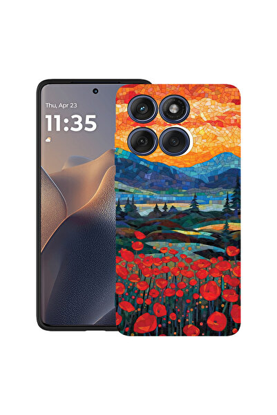 bestcase Carcasă ultra subțire TPU pentru Poco X6 5G, maci în apus de soare, ...
