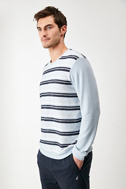 YUYİ N A U T I C A BİSİKLET YAKA UZUN KOLLU TERMAL ERKEK PİJAMA TAKIM