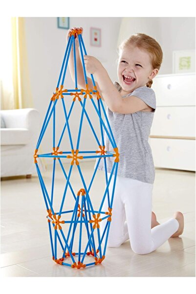 Hape مجموعة Flexistix STEM Building Multi-Tower، تحتوي على 132 قطعة من الخيزر...