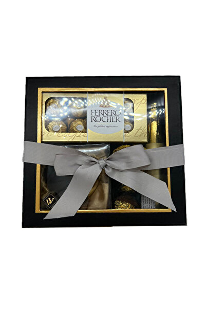 velve Elegant box with Elixir Perfume 100ml, Bottega 200ml, 10 Ferrero pralin...