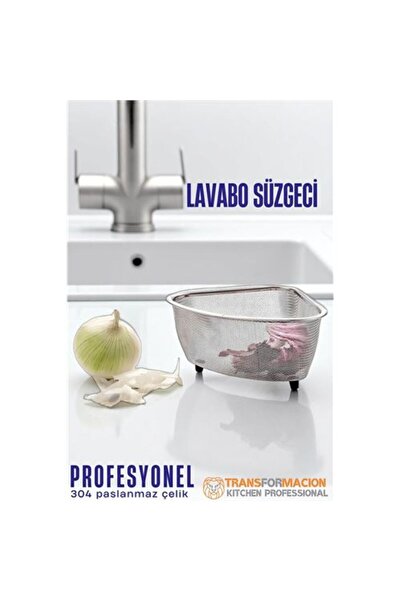 Skygo Lavabo Süzgeci -Lavabo Çöplüğü - Lavabo İçi Çöp Süzgeci 304 Paslanmaz Çelik