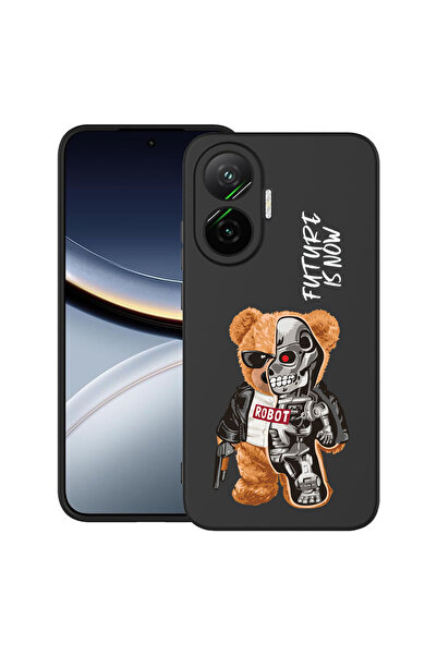 bestcase Carcasă ultra subțire TPU pentru Poco F7, jumătate robot, jumătate u...