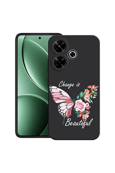 bestcase Carcasă ultra subțire TPU Mat pentru Xiaomi Redmi 13x, Change is Beu...