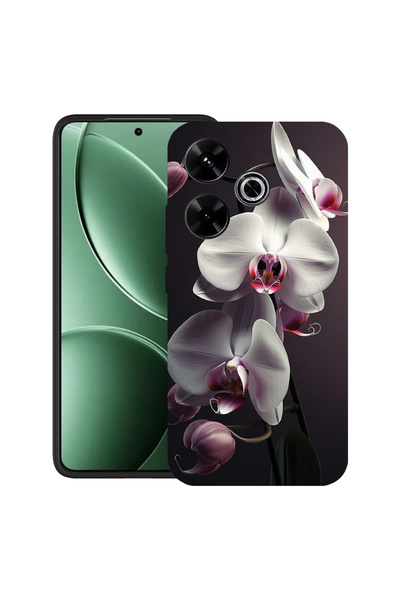 bestcase TPU матов ултра тънък калъф за Xiaomi Redmi 13x, бяла орхидея, 20520...