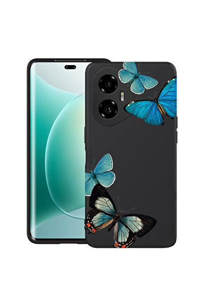 bestcase Carcasă ultra subțire TPU pentru Honor 300, fluturi albaștri frumoși...