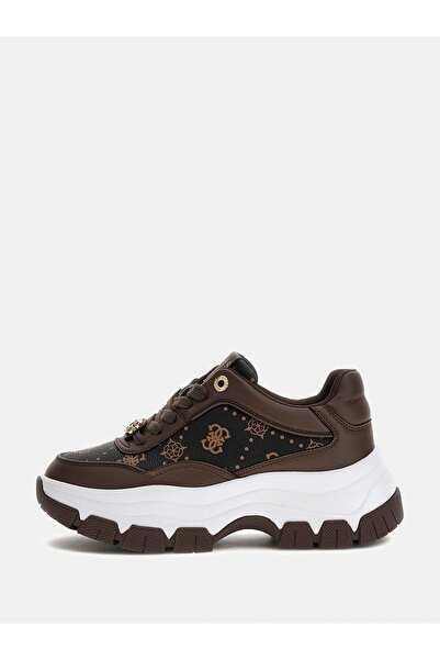 Guess Berrett2 Kadın Kahverengi Sneaker FLFBRTPEL12-BROWN