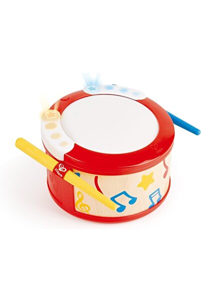 Hape Electronic Kids Drum with Lights & Guided Play | 2 Play Modes Drum Sensory Musical Instrument T