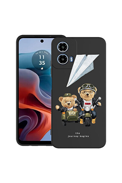 bestcase Carcasă ultra subțire din TPU pentru Motorola Moto G45, Teddy On The...