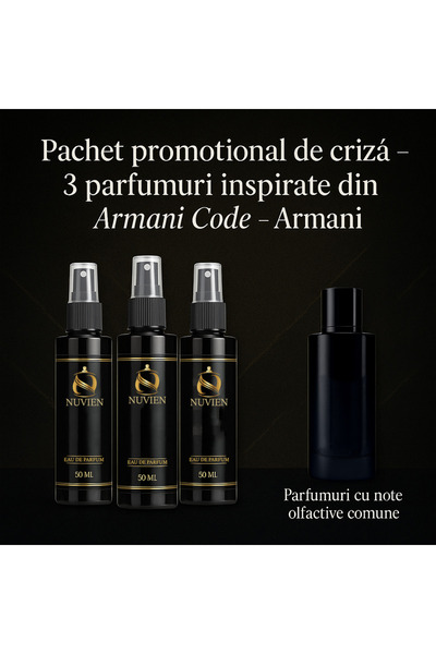 Nuvien Set 3 Parfumuri 50ml – Inspirat din A. Code