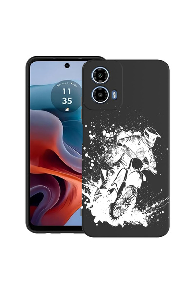 bestcase Carcasă ultra subțire din TPU pentru Motorola Moto G45, MotoCross, 2...