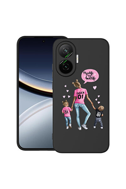 bestcase Θήκη TPU εξαιρετικά λεπτή για Poco F7, Mom Life αγόρι και κορίτσι, 2...