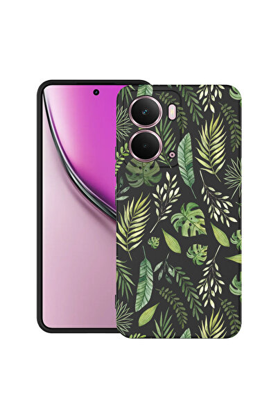 bestcase Carcasă ultra subțire TPU Mat pentru Realme P3, frunze verzi, 205201...