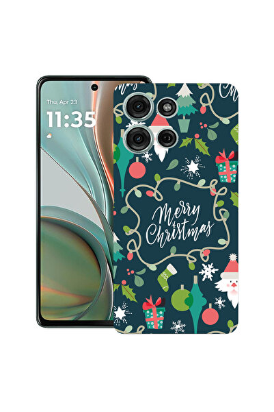 bestcase Carcasă ultra subțire TPU pentru Motorola Edge 50, Crăciun fericit, 2060075 B 6