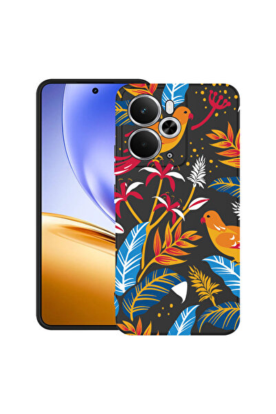 bestcase Carcasă ultra subțire TPU Mat pentru Realme 14T, păsări colorate, 20...