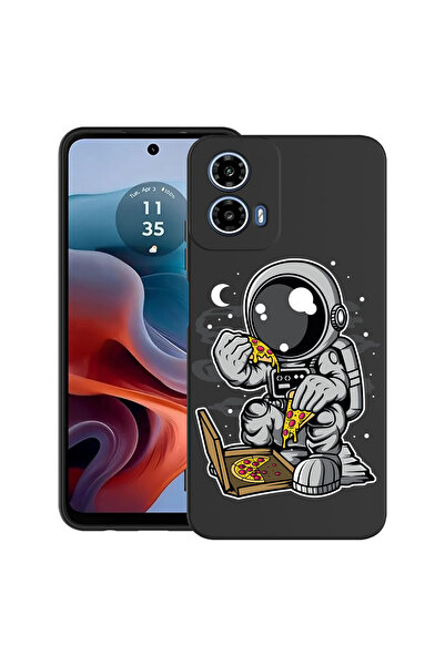 bestcase Carcasă ultra subțire din TPU pentru Motorola Moto G45, Astronaut Pi...