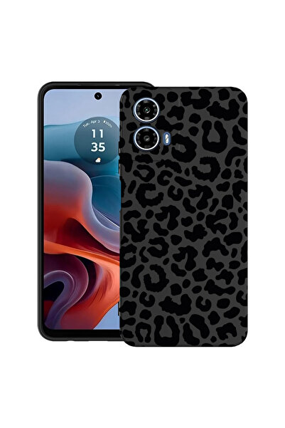 bestcase Carcasă ultra subțire TPU pentru Motorola Moto G45, culoare leopard,...