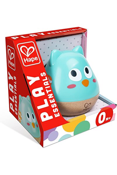 Hape Owl Musical Wobbler - Red | Musical Toy for Babies | Soothing Tinkling Sound & Cute Wobbling Ac