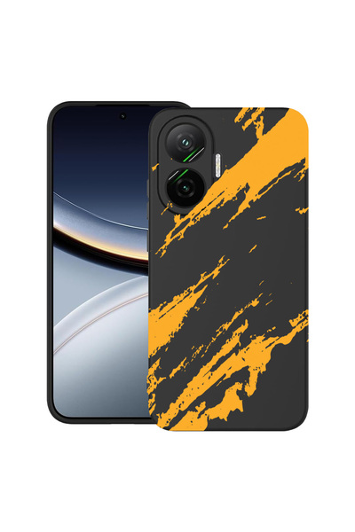 bestcase Θήκη TPU εξαιρετικά λεπτή για Poco F7, χρυσές ρίγες, 2052009 B 1054