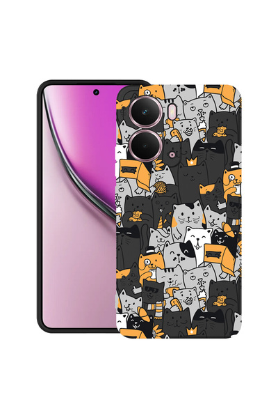 bestcase Carcasă ultra subțire TPU Mat pentru Realme P3, model pisică, 205201...