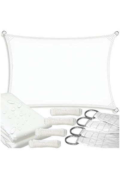 Other Velă parasolar albă rezistentă la UV pentru acoperișuri de grădină 3x2m