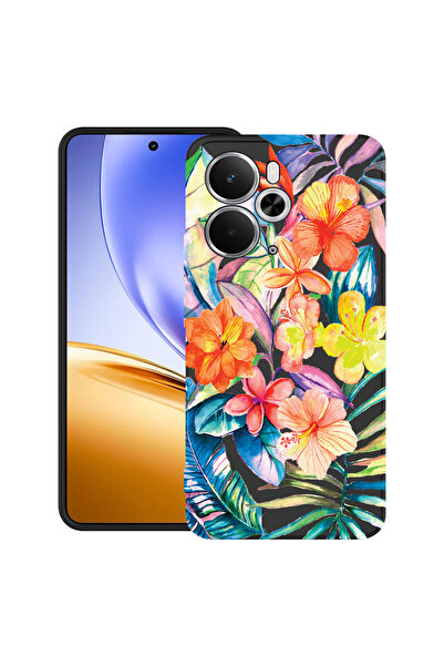 bestcase Carcasă ultra subțire TPU Mat pentru Realme 14T, flori topice, 20520...
