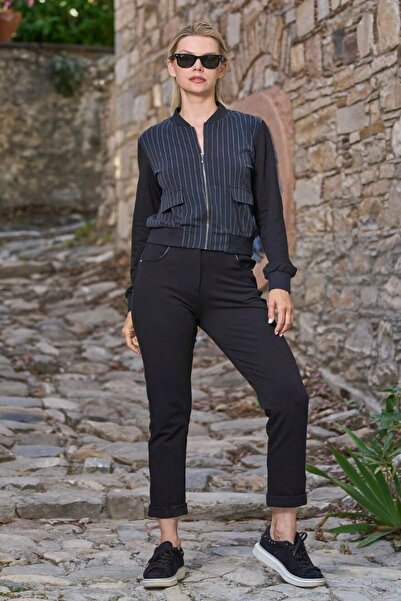 Cossy By Aqua 26007 Women's Long Sleeve Stand-Up Collar Front Zipper Sports S...