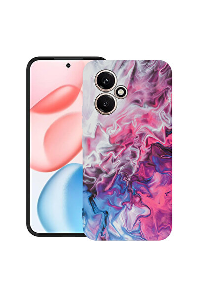 bestcase Carcasă ultra subțire TPU Mat pentru Honor 400, roz marmorat și alba...