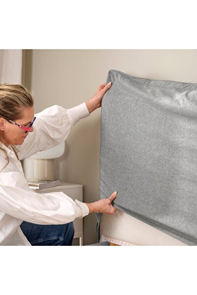 IKEA TÄRNKULLEN Cover Bed Frame, Tibbleby Beige/Grey, 90x200 cm