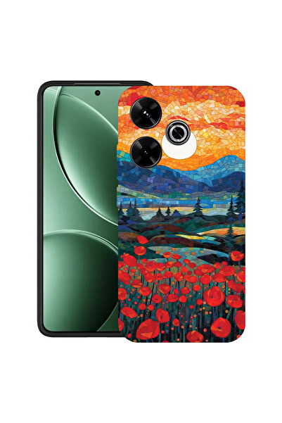 bestcase Carcasă ultra subțire TPU pentru Xiaomi Redmi 13x, maci în apus de s...