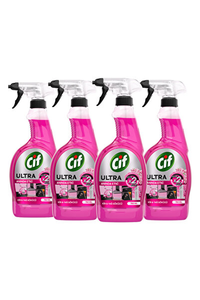 Cif Ultra Anında Etki Kir & Yağ Sökücü Sakura x4