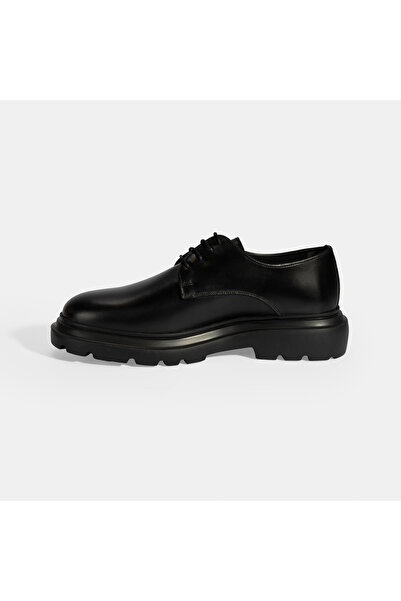 Desa Men's Black Laced Leather Classic Shoes
