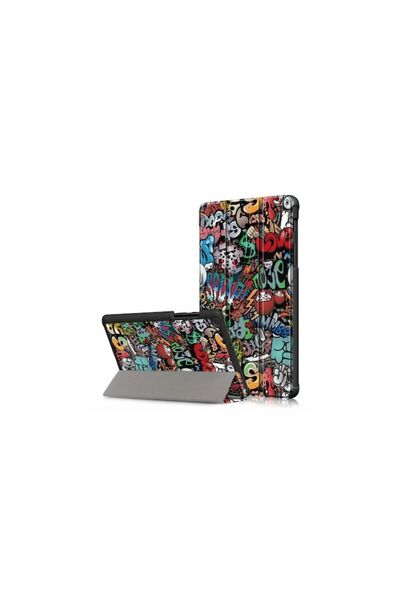 SOHO Tablet Case for Samsung Galaxy Tab A 10.1 2019, -Leather, Graffiti Design, Multicolor