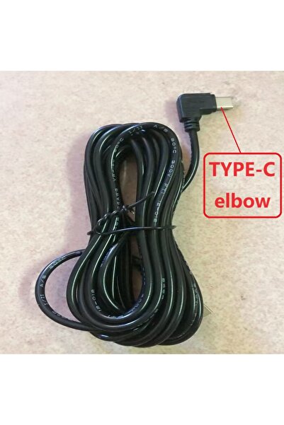 Choice7 كابل شحن كاميرا السيارة الصغيرة من النوع C بطول 3.5 متر، مزود بمقبس ط...