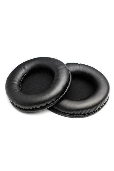 Edman Set de 2 pernițe rotunde universale pentru căști, piele, 70 mm, negre