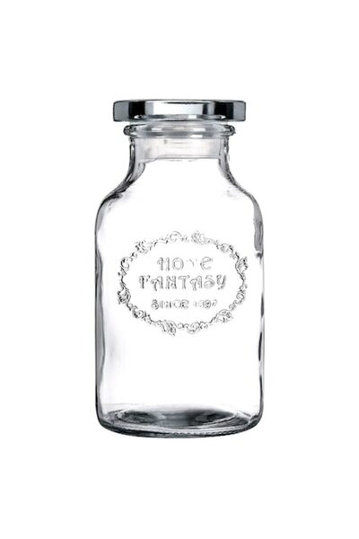 OEM Transparent glass jar with metal lid "Home Fantasy" 550ml