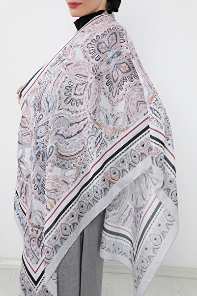 Aisha's Design Patterned Voile Shawl, Sal-104